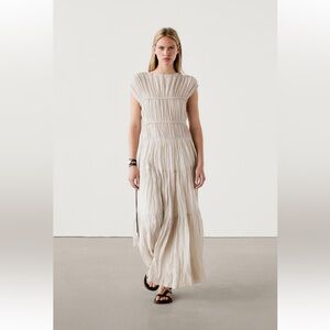 Massimo Dutti Beige Dress